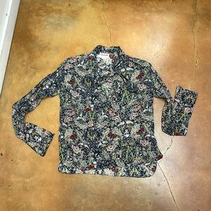 Zadig & Voltaire Telios Soft British Flowers Blueberry NWT